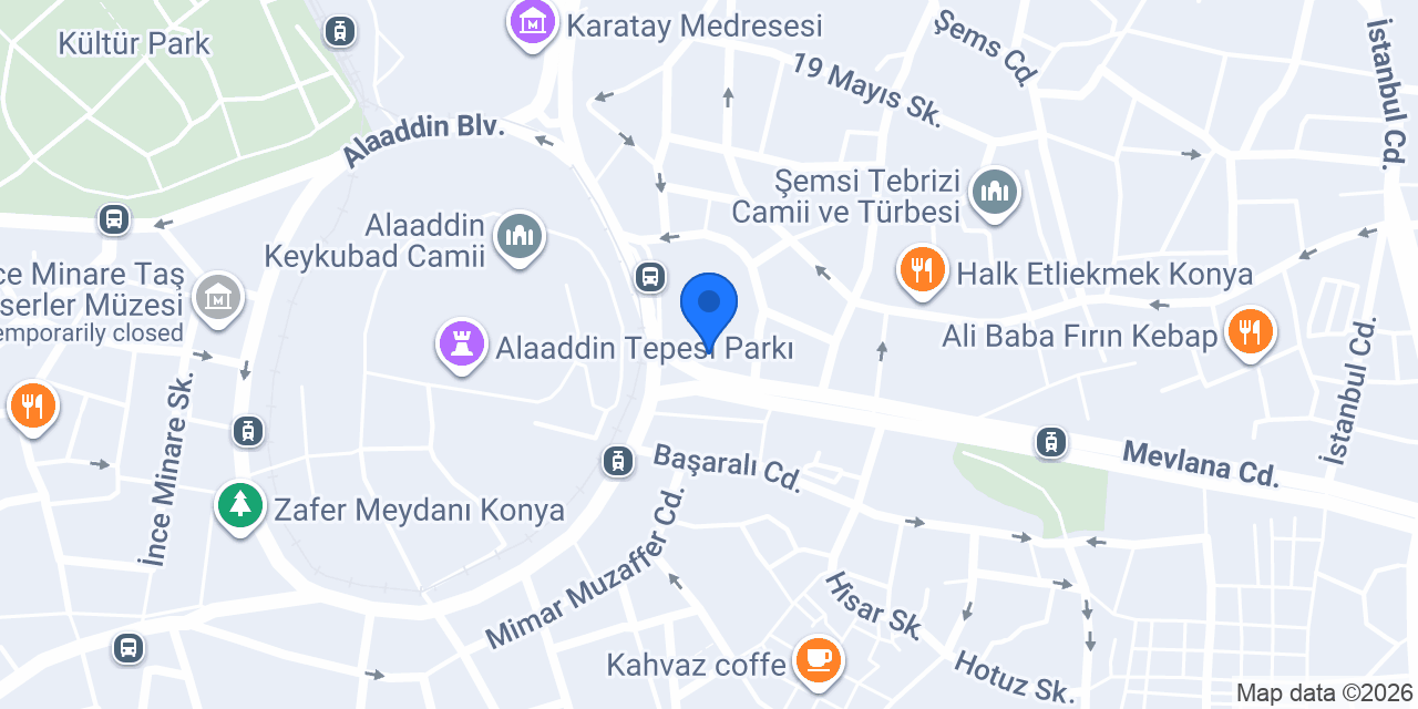 Albaraka Türk Konya Şubesi konumu