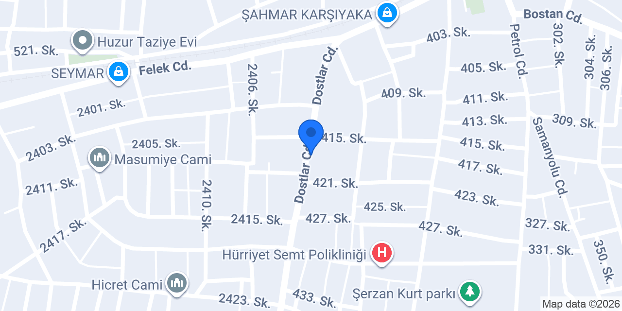 Badem sıhhi tesisat konumu
