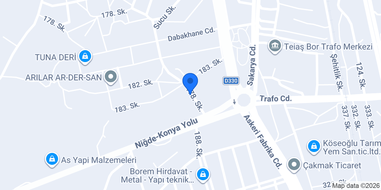 Niğde Karakuş Nakliyat konumu