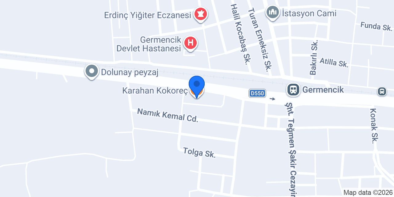 Karahan Kokoreç konumu