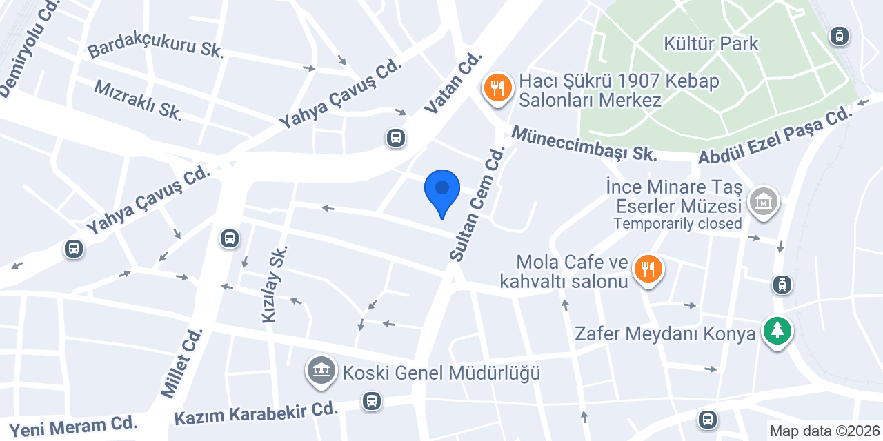 Konya 3D Baskı konumu