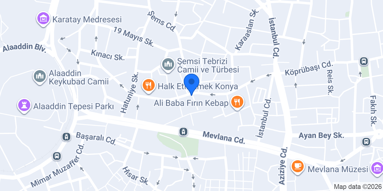 Konya Doğaltaş Evi konumu