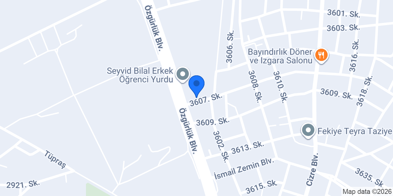 Ustam çiğ köfte konumu