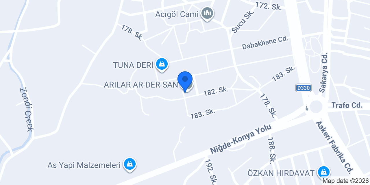 Demirler Deri konumu