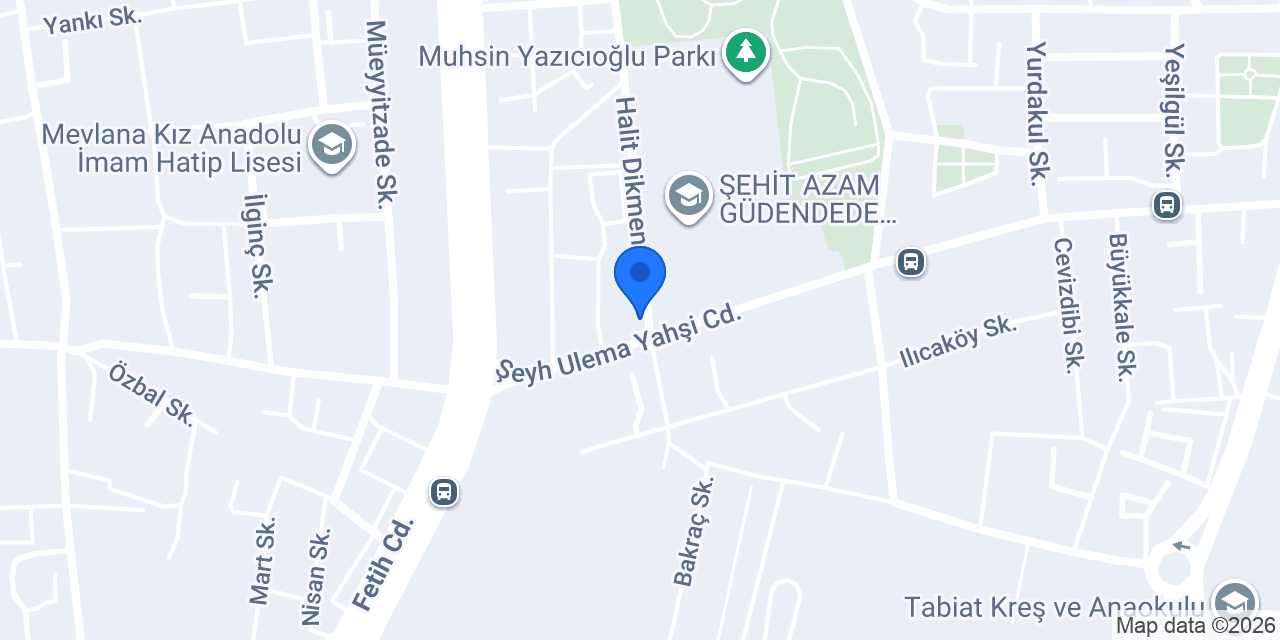 Gevher Nesibe Hatun İmam Hatip Ortaokulu konumu