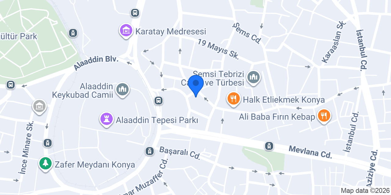 Azizoğlu Pastanesi konumu