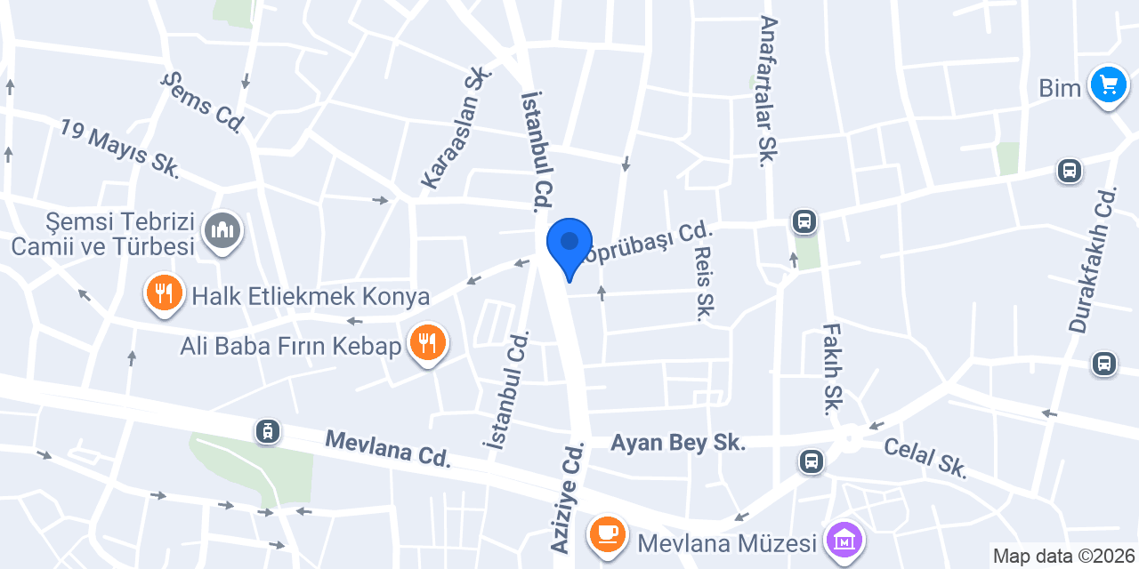 Konya Turab Turizm konumu