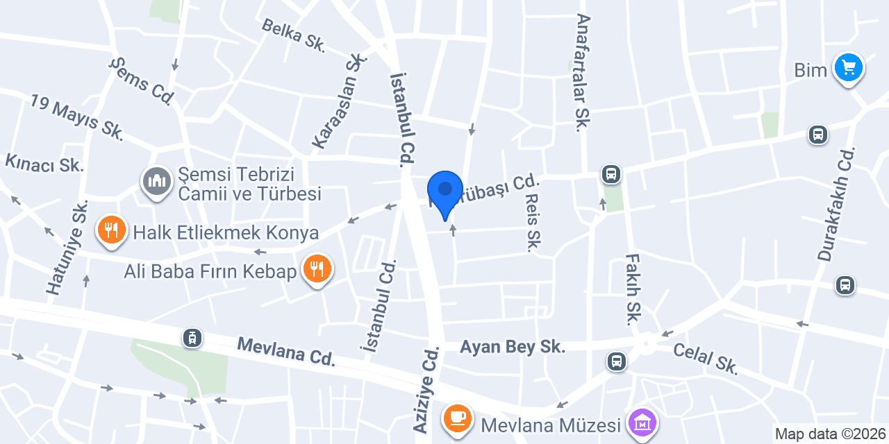 Özburcu Etliekmek Fırını konumu