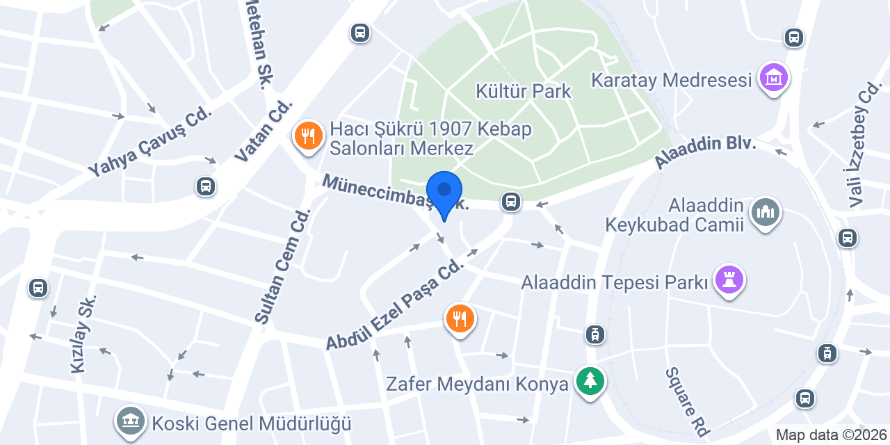 Sencard Direkt Satış Konya Şube konumu