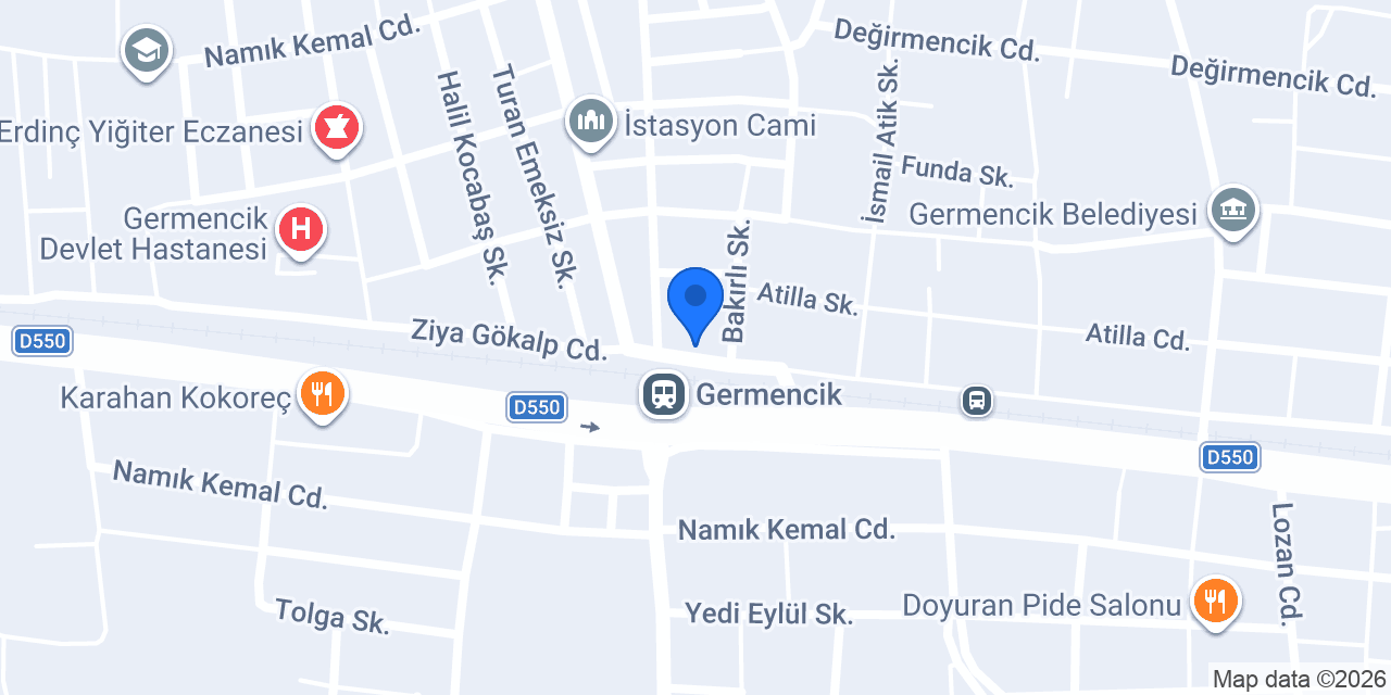 Yeni Başak Unlu Mamülleri Pasta & Cafe konumu