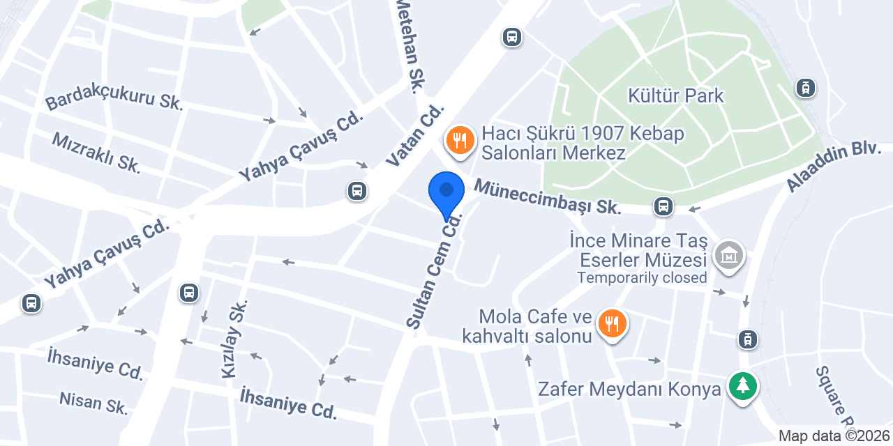 Türkiye Finans İhsaniye Şubesi konumu