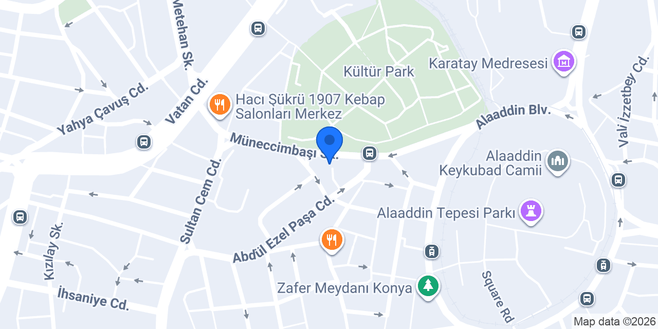 Akbank Zafer Meydanı/Konya Şubesi konumu