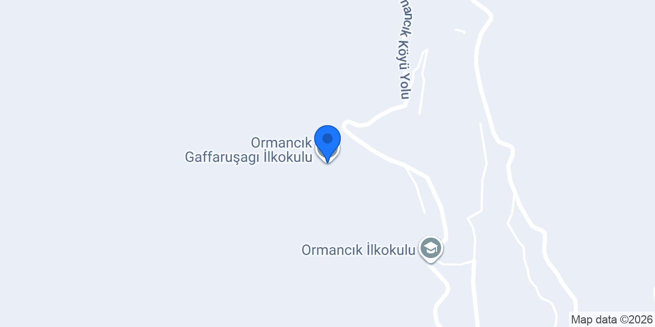 Ormancık Gaffaruşagı İlkokulu konumu
