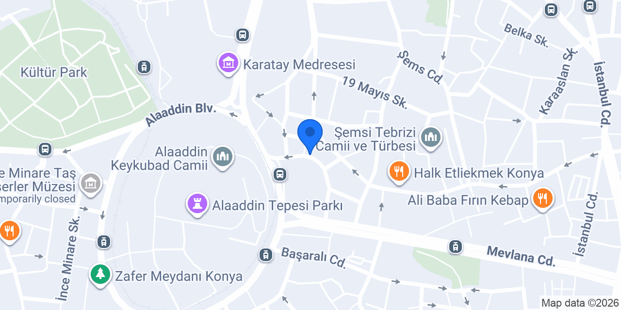 AMERİKAN KÜLTÜR DİL OKULLARI - KONYA konumu