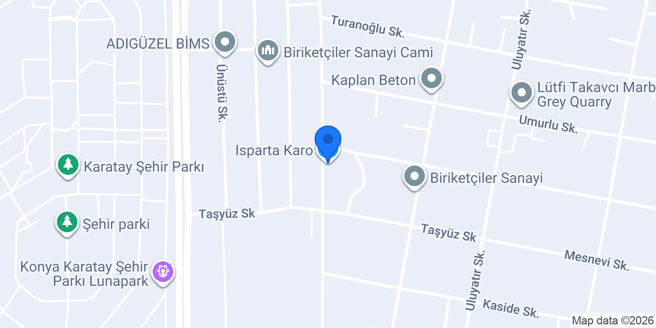 Isparta Karo konumu