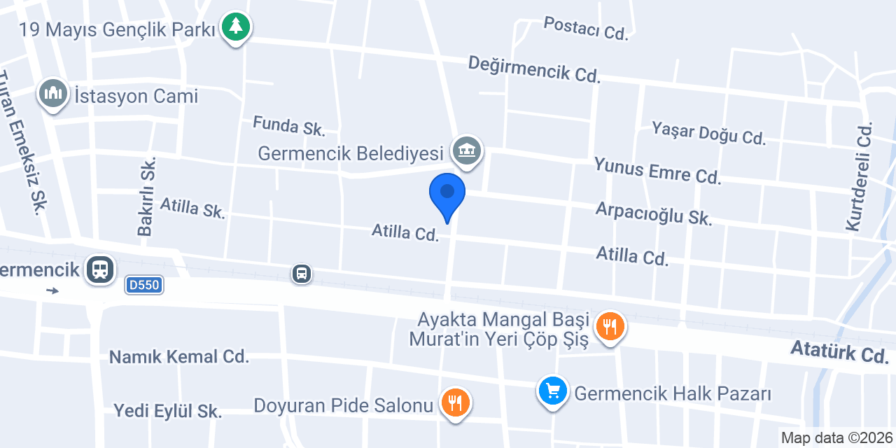 Germencik Vergi Dairesi konumu