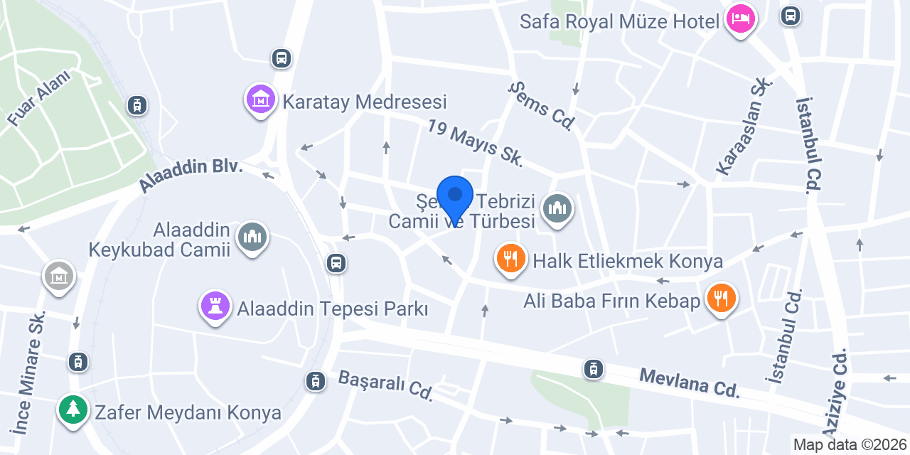 V.İ.P Erkek Kuaförü konumu