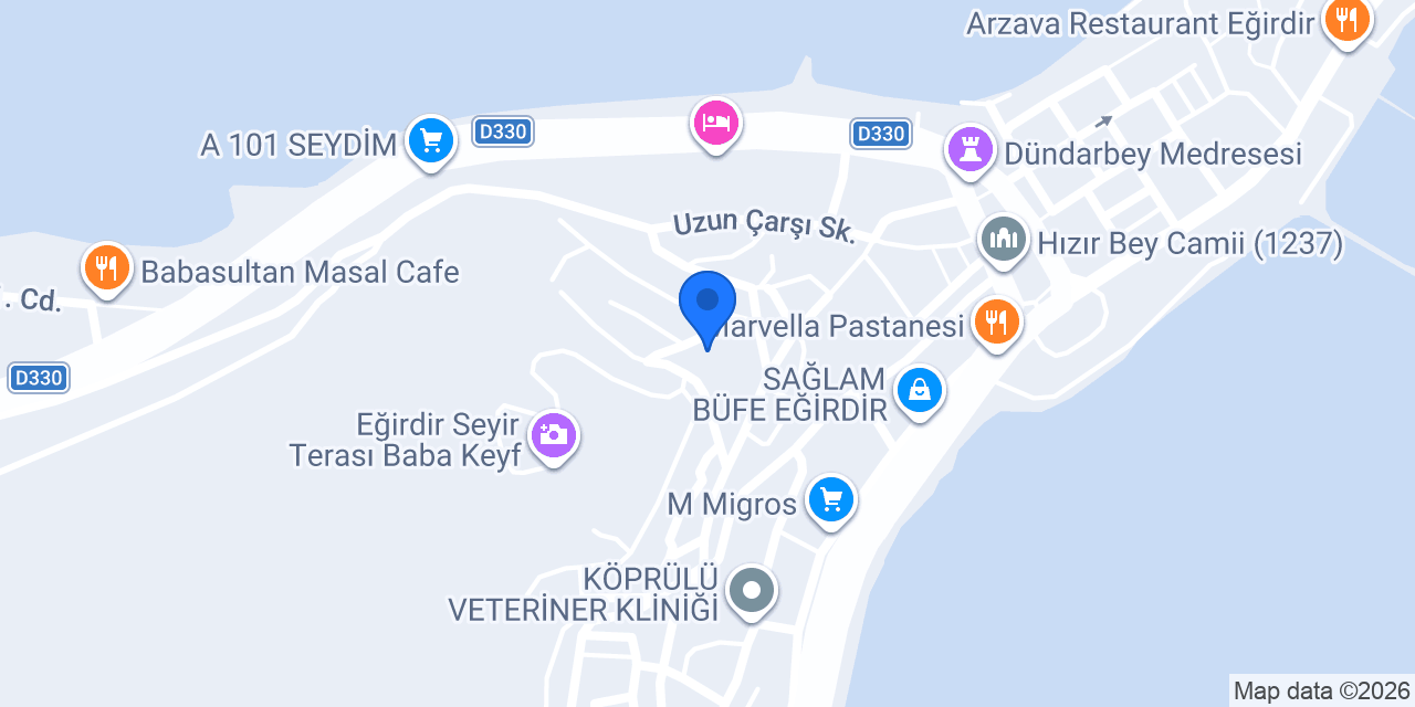 Eğirdir Mesleki Eğitim Mer. konumu