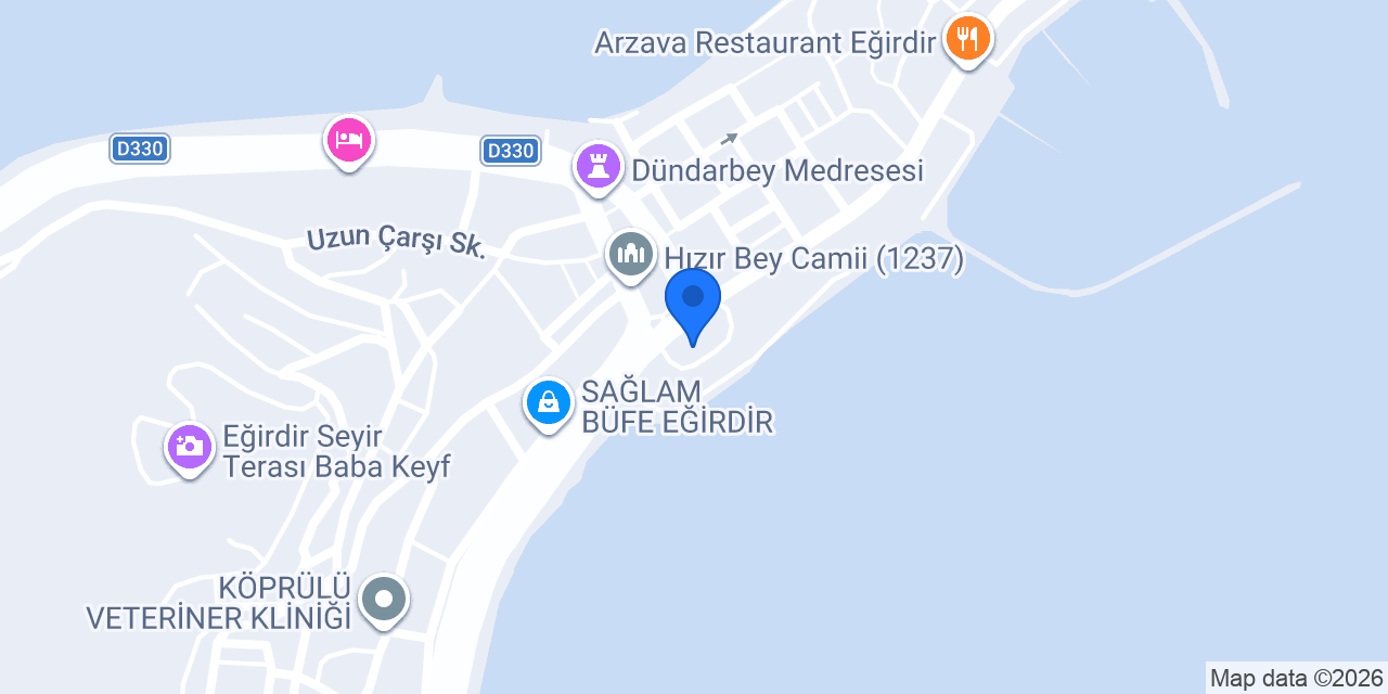 Eğirdir Otogarı konumu