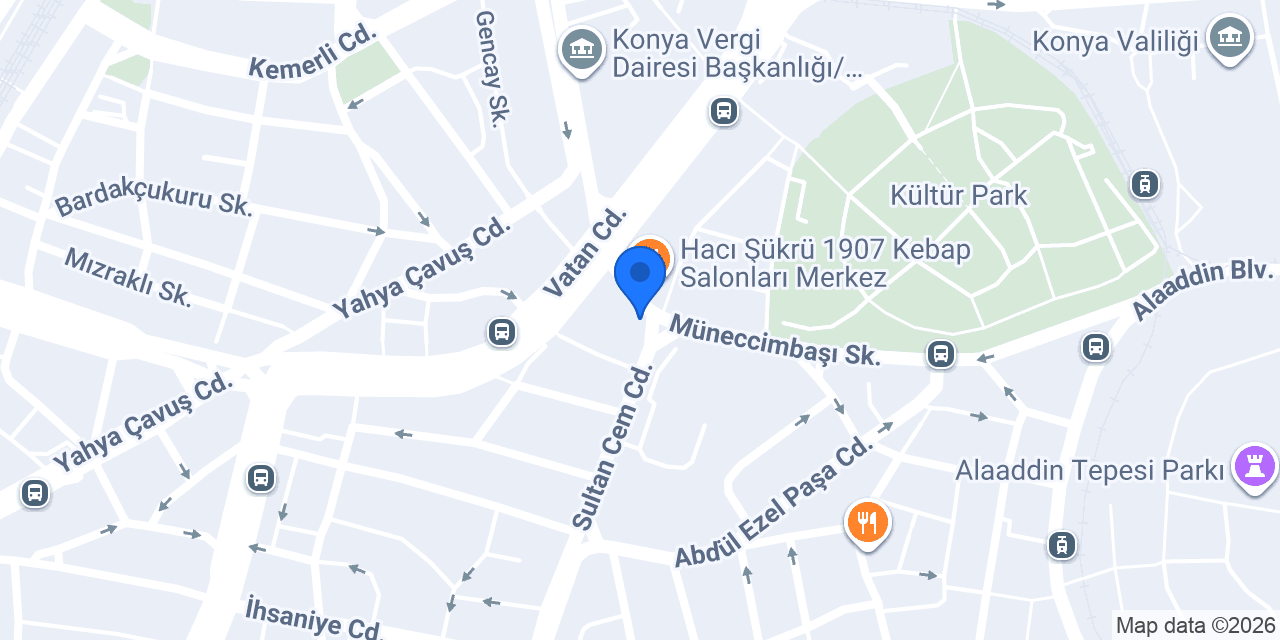 English Time Konya Merkez Kampüsü konumu