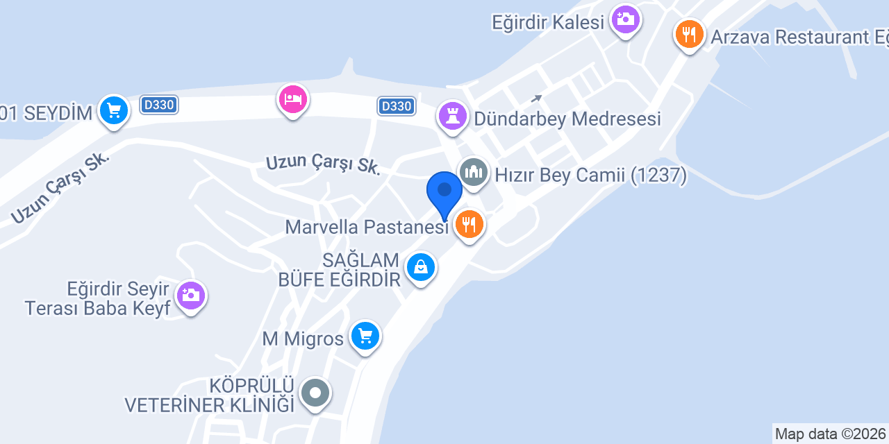 Egirdir Tarım Merkezi konumu