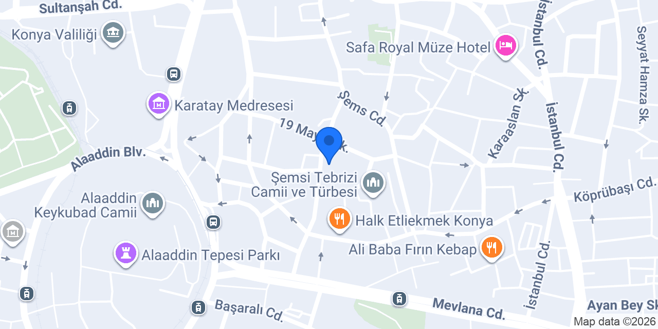 Mutlu Elektrik Konya konumu