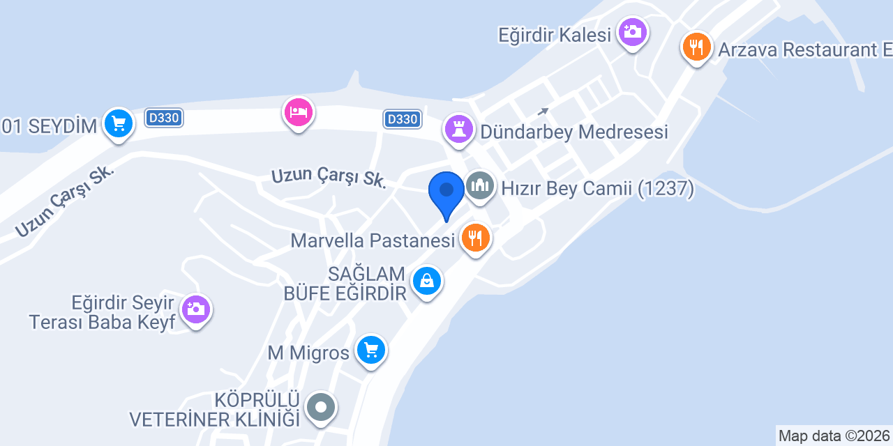 Eğridir Servis konumu