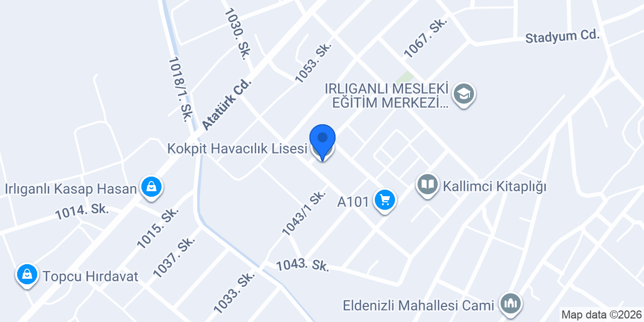 Kokpit Havacılık Lisesi konumu