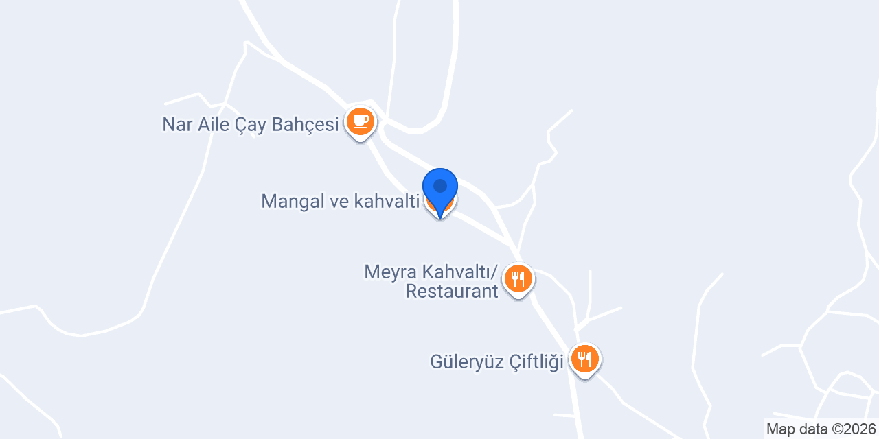 Mangal ve kahvalti konumu