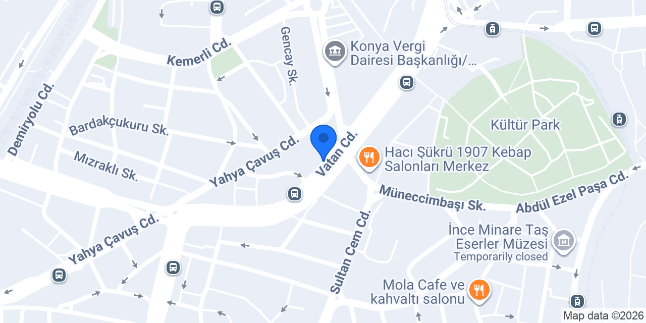 Konya Dündar Sürücü Kursu konumu