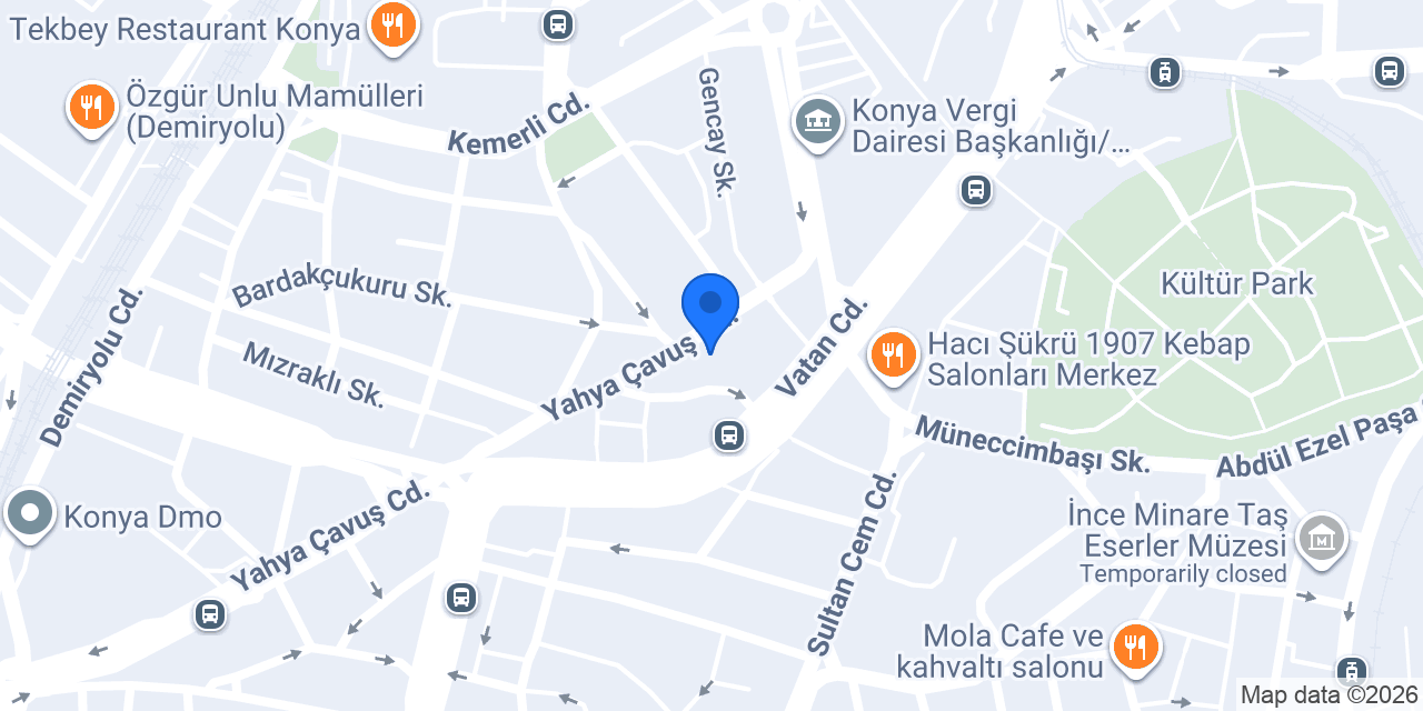 Güllüoğlu Kasap konumu