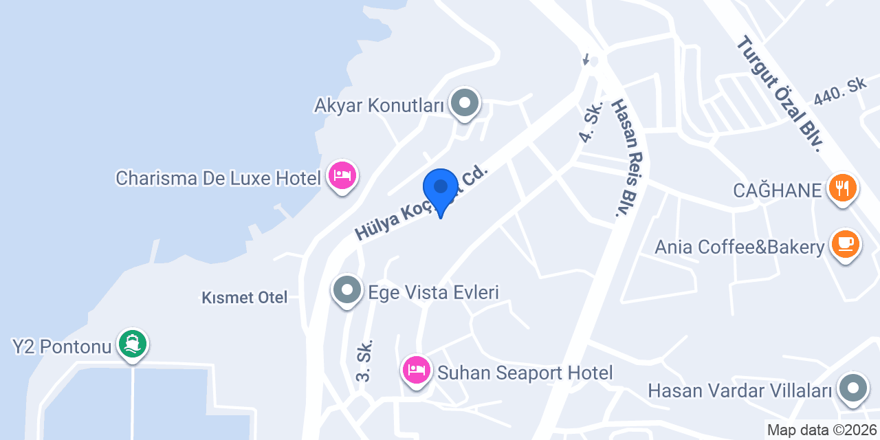 Kusadası EVADA EMLAK konumu