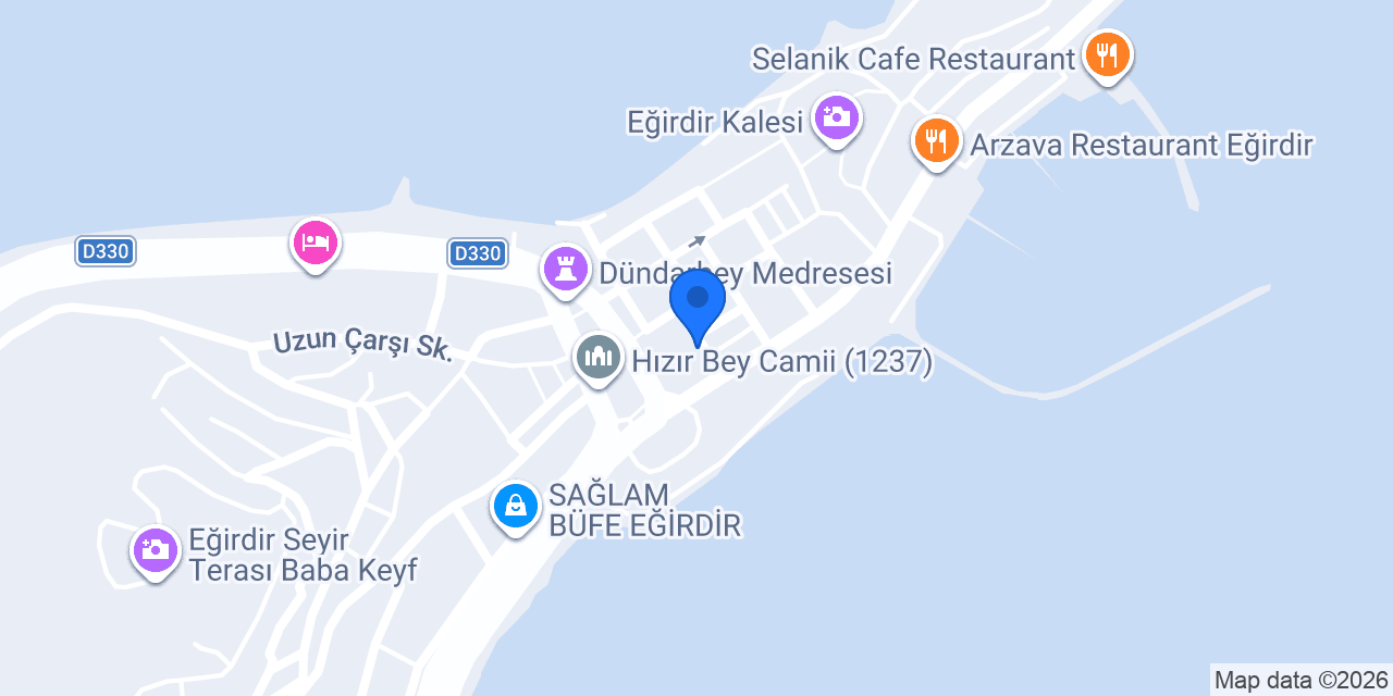 Eğirdir Vergi Dairesi konumu
