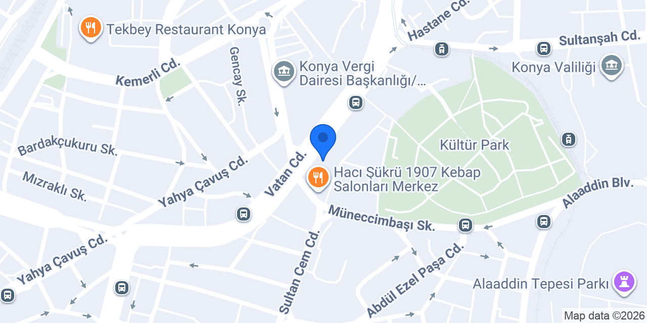 Tatil Sepeti Konya Yetkili Acentesi konumu