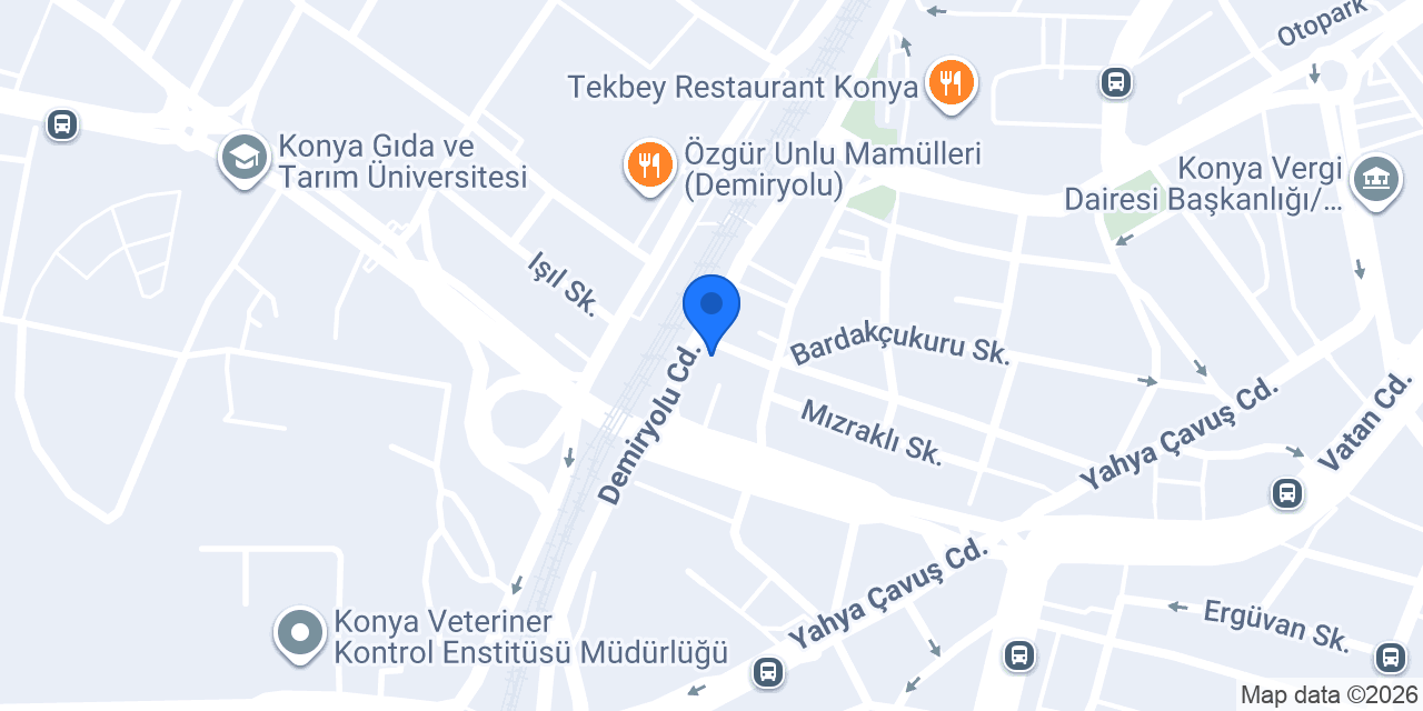Konya Lüx İnşaat konumu