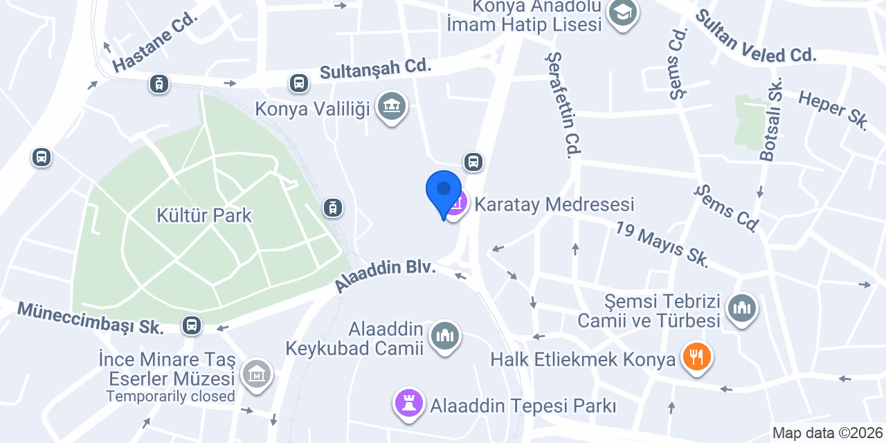 Karatay Medresesi konumu