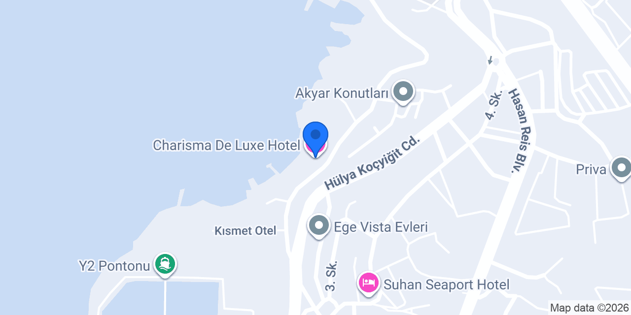 Charisma De Luxe Hotel konumu