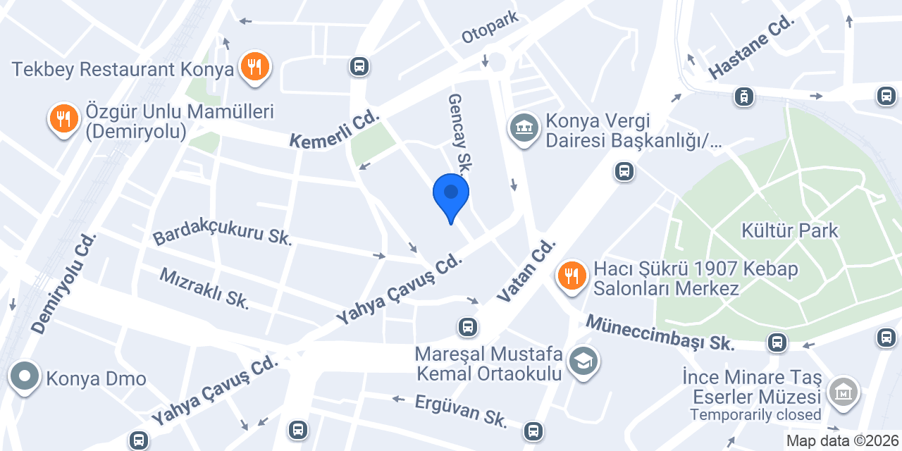 Endam Erkek Kuaförü Konya konumu