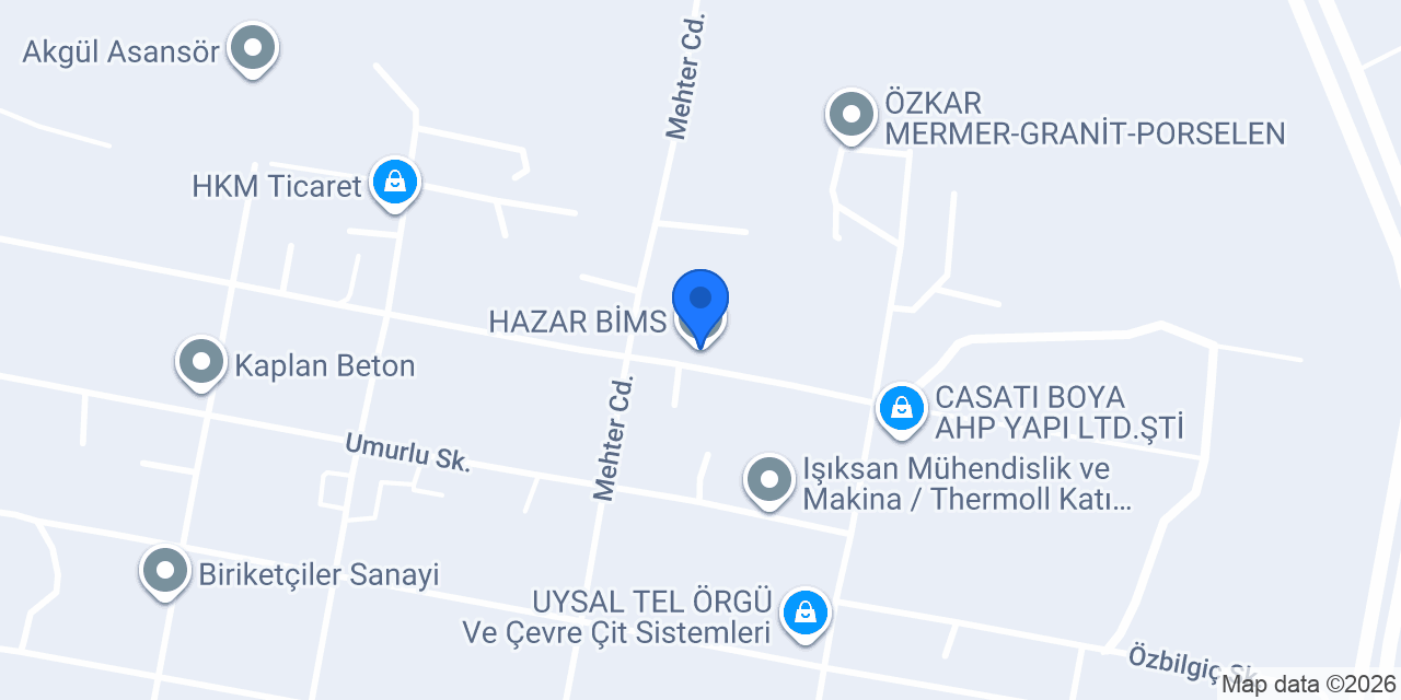 HAZAR BİMS konumu