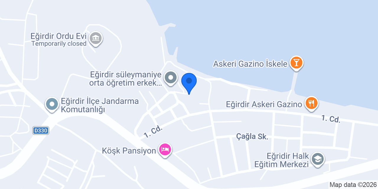 Eğirdir Elma Satış Merkezi konumu
