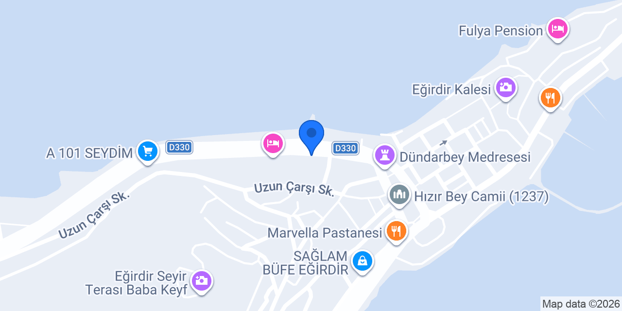 CHP Eğirdir İlçe Başkanlığı konumu