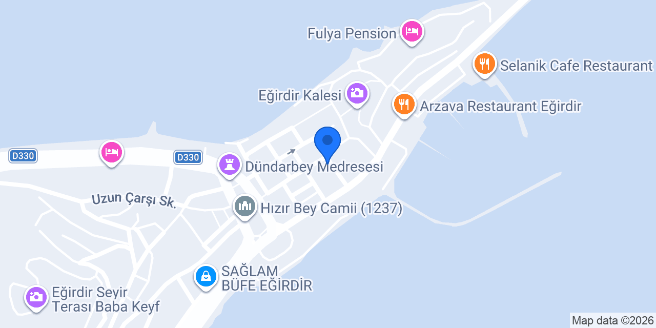 Ziraat Bankası Eğirdir Şubesi konumu