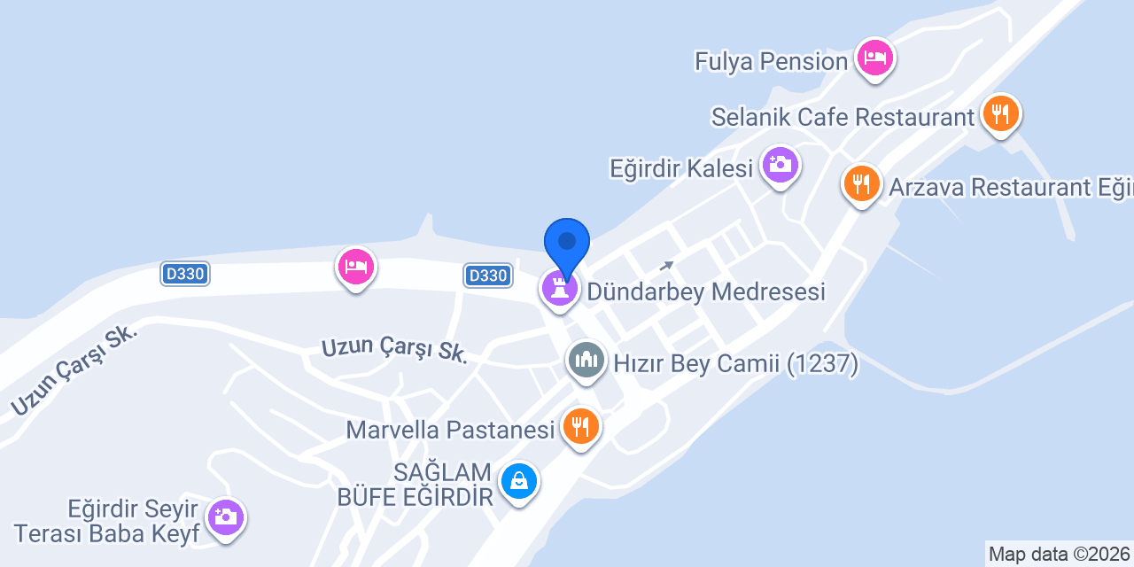 Türk Kahvesi Eğirdir konumu