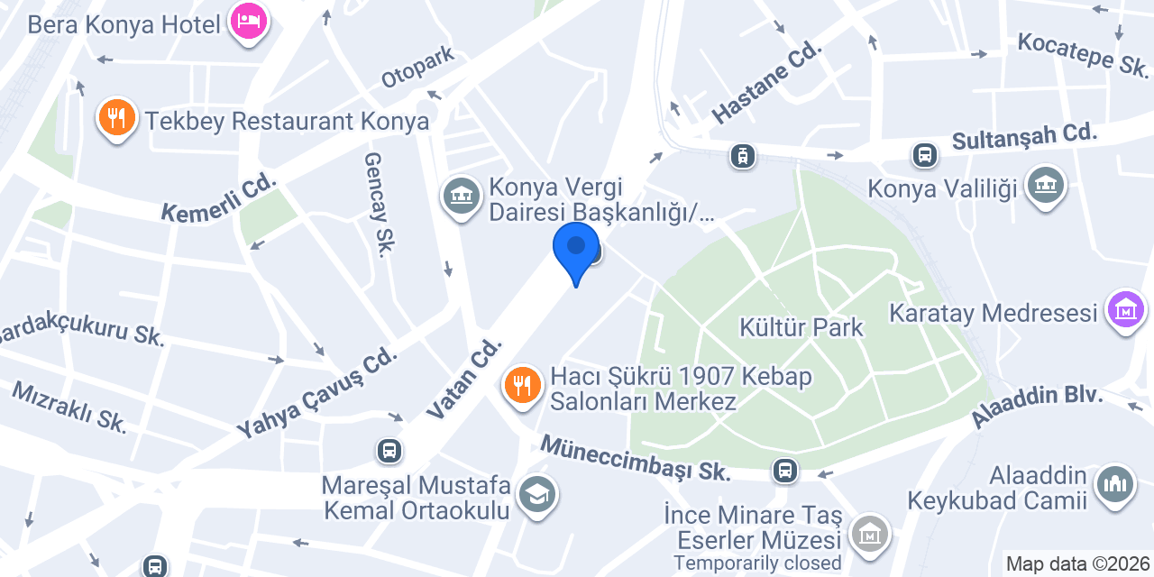 Ptt Baş Müdürlüğü konumu