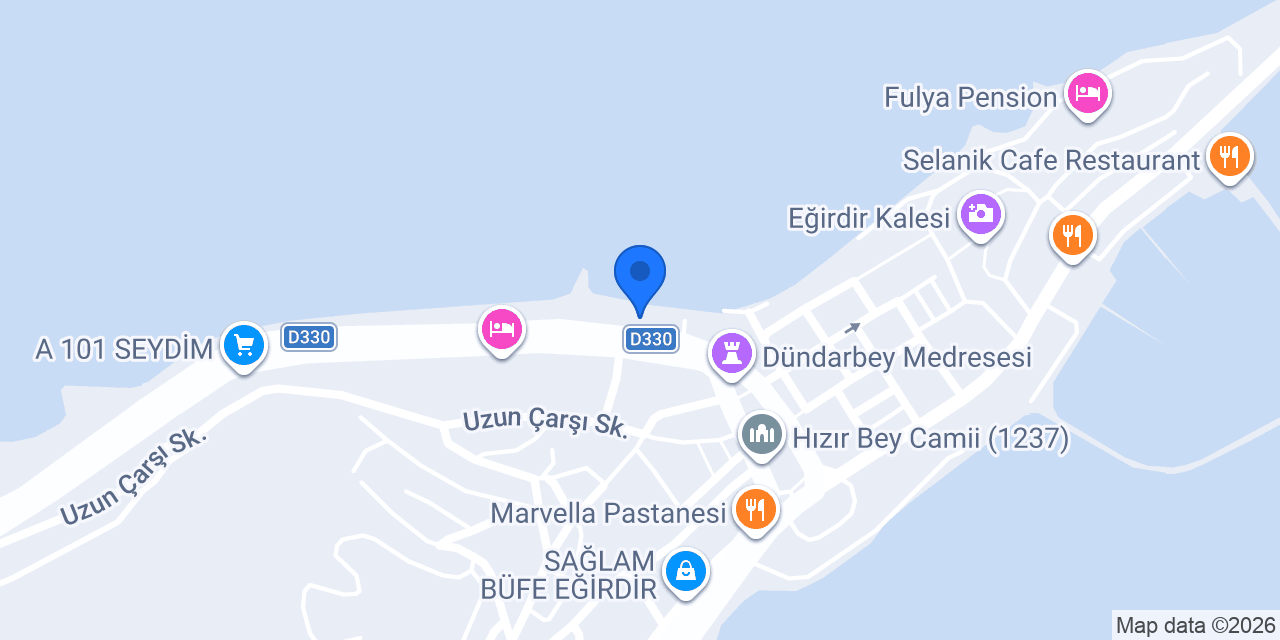 Eğirdir Elma Evi konumu
