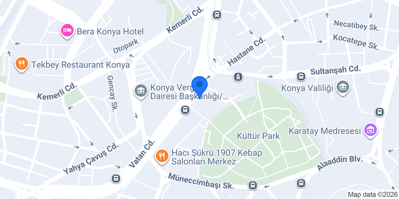 Konya Ticaret Odası konumu