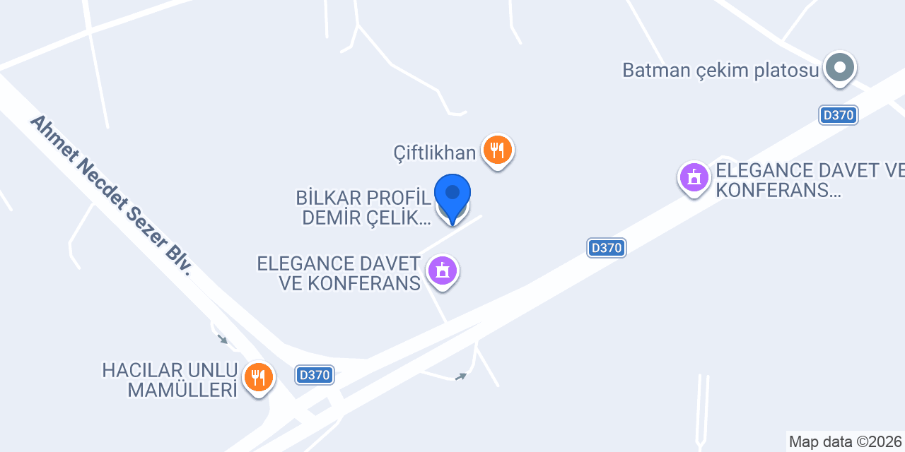BİLKAR PROFİL DEMİR ÇELİK SANAYİİ konumu