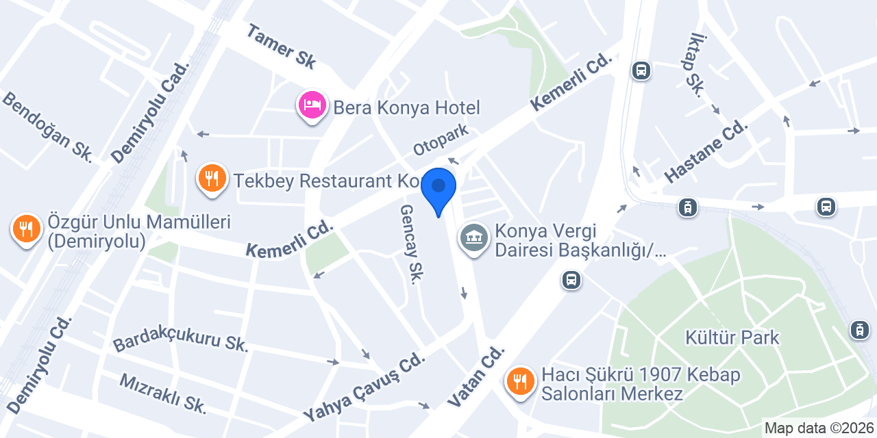 Konya Köşk Tantuni konumu