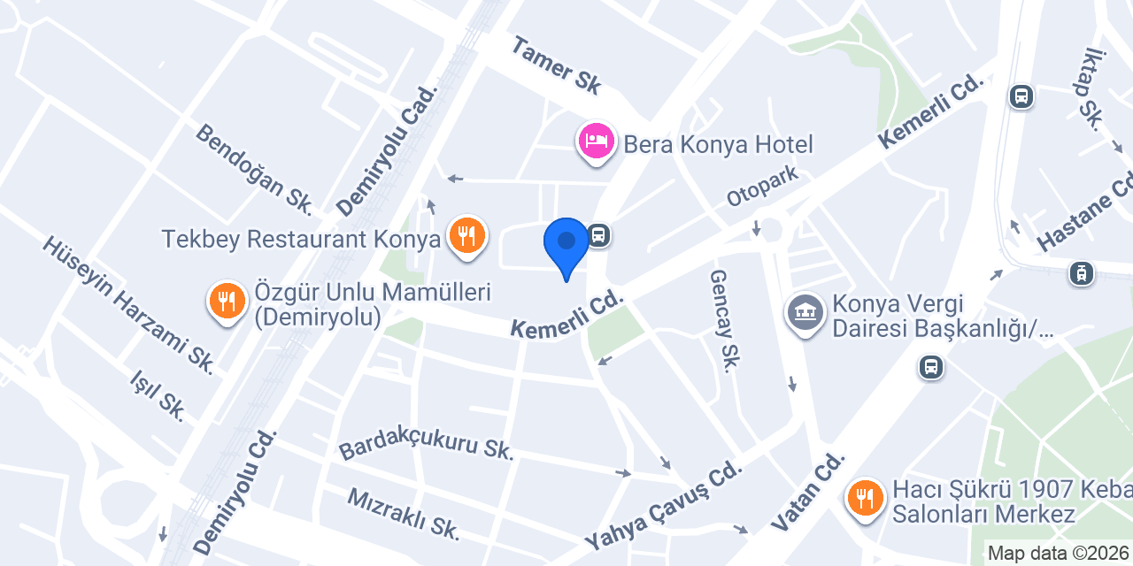 Konya 9. Noterliği konumu