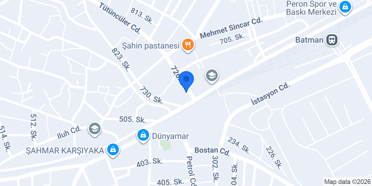 Emin Kitap Kirtasiye konumu